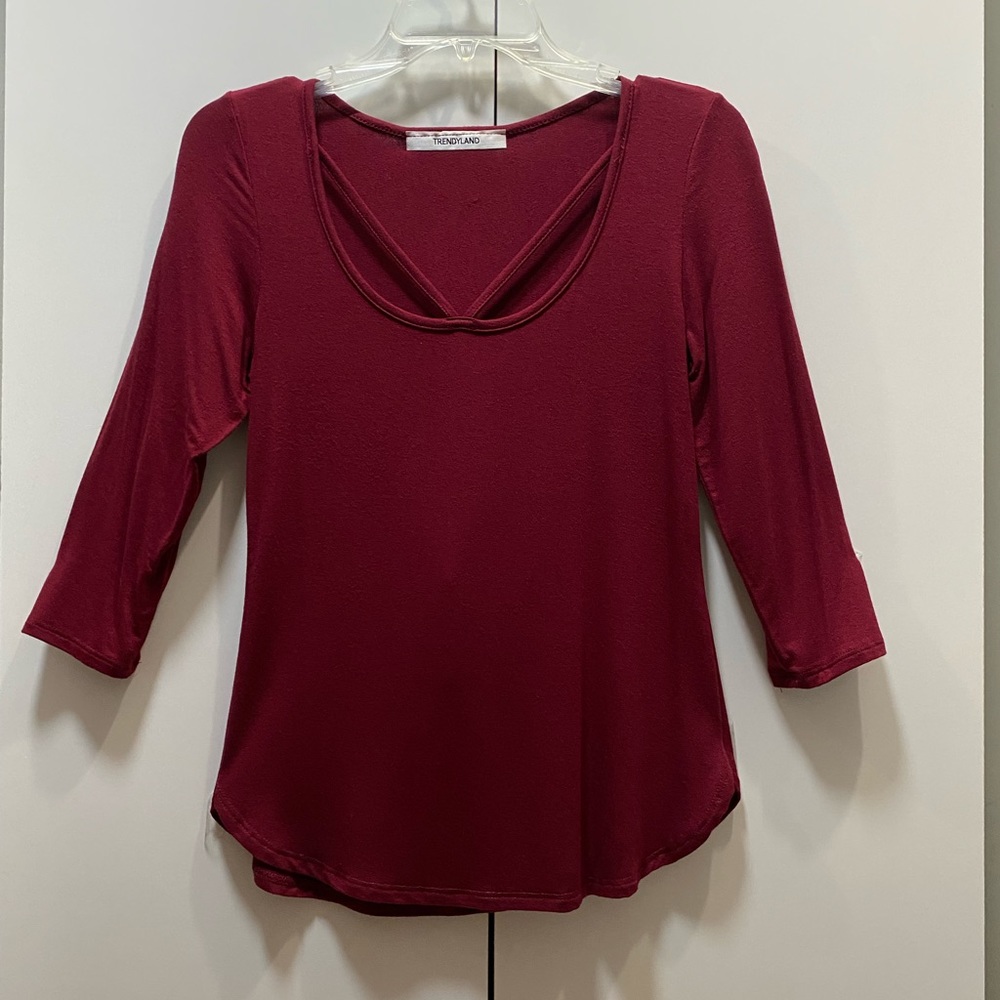 Trendyland - Burgundy Top